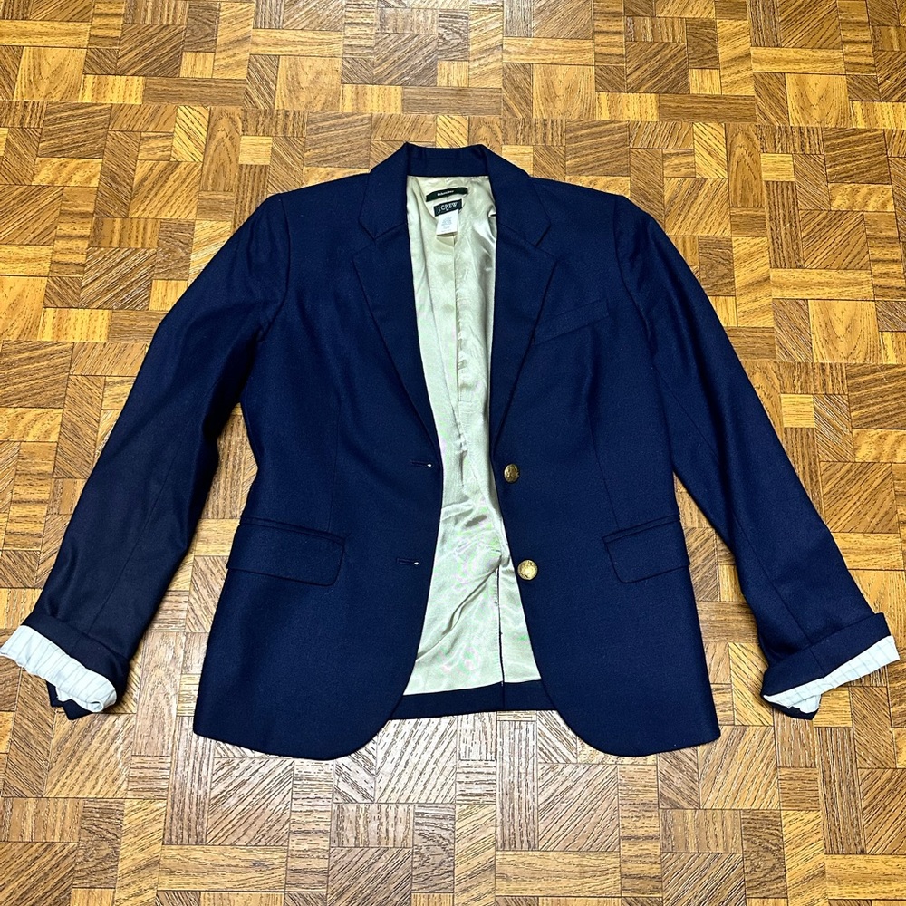 J. Crew Factory Schoolboy Blazer Navy Size 4